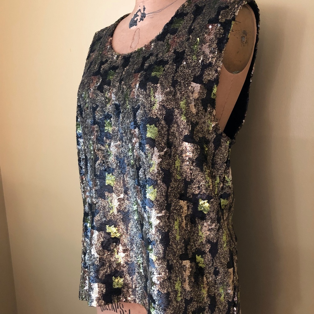 NWT Sass & Bide Sequin Sleeveless Top